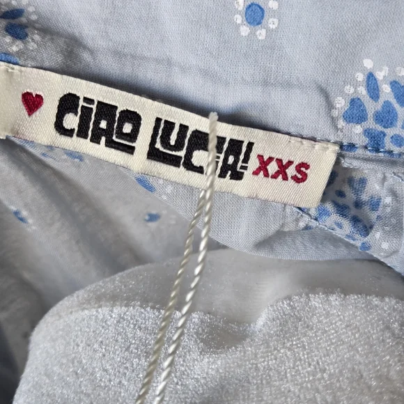 Ciao Lucia Clotilde Dress In Dandelion In Blue XXS - Picture 11 of 14